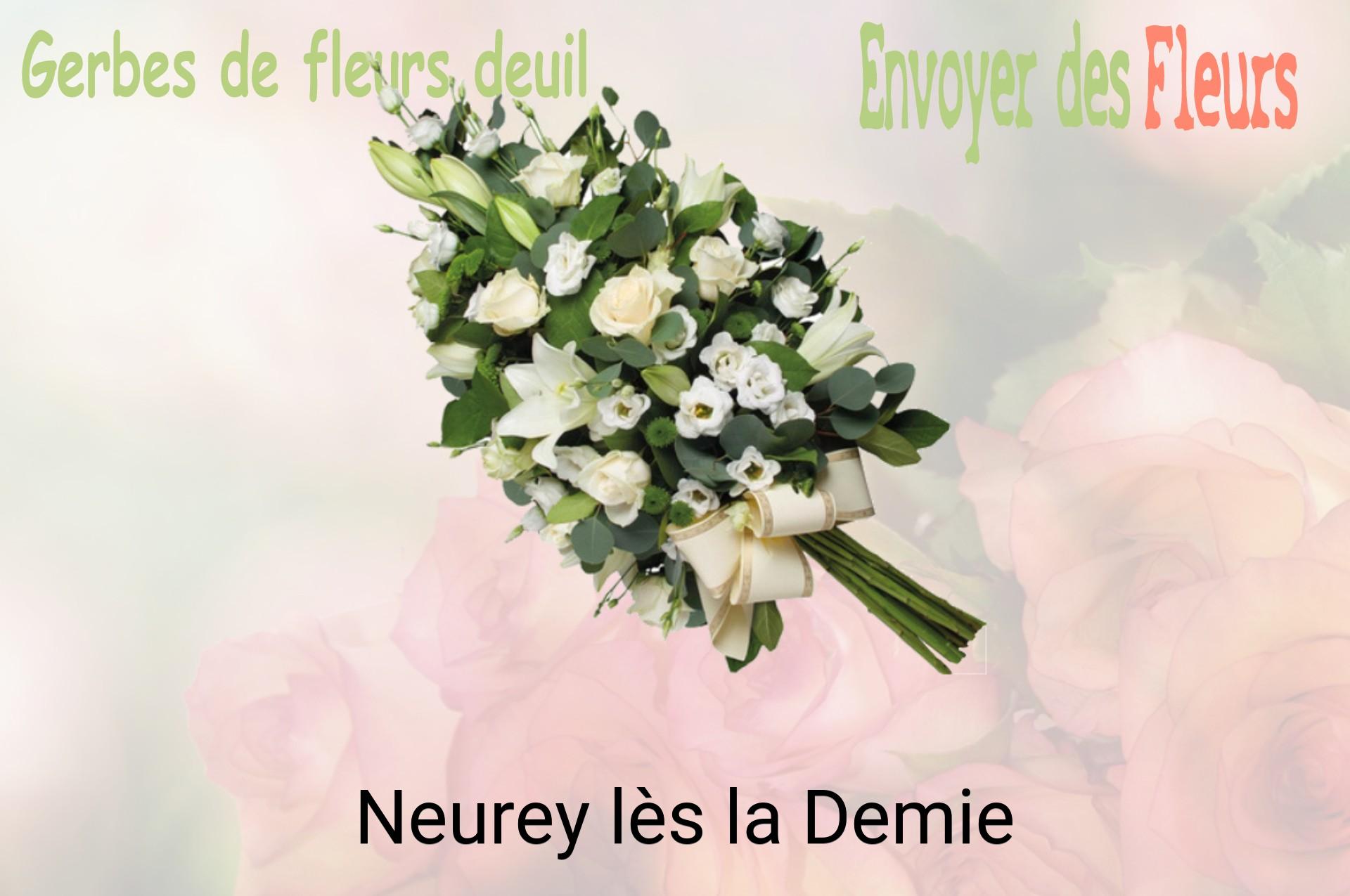 Gerbe de fleurs de deuil livrée à Neurey-lès-la-Demie
